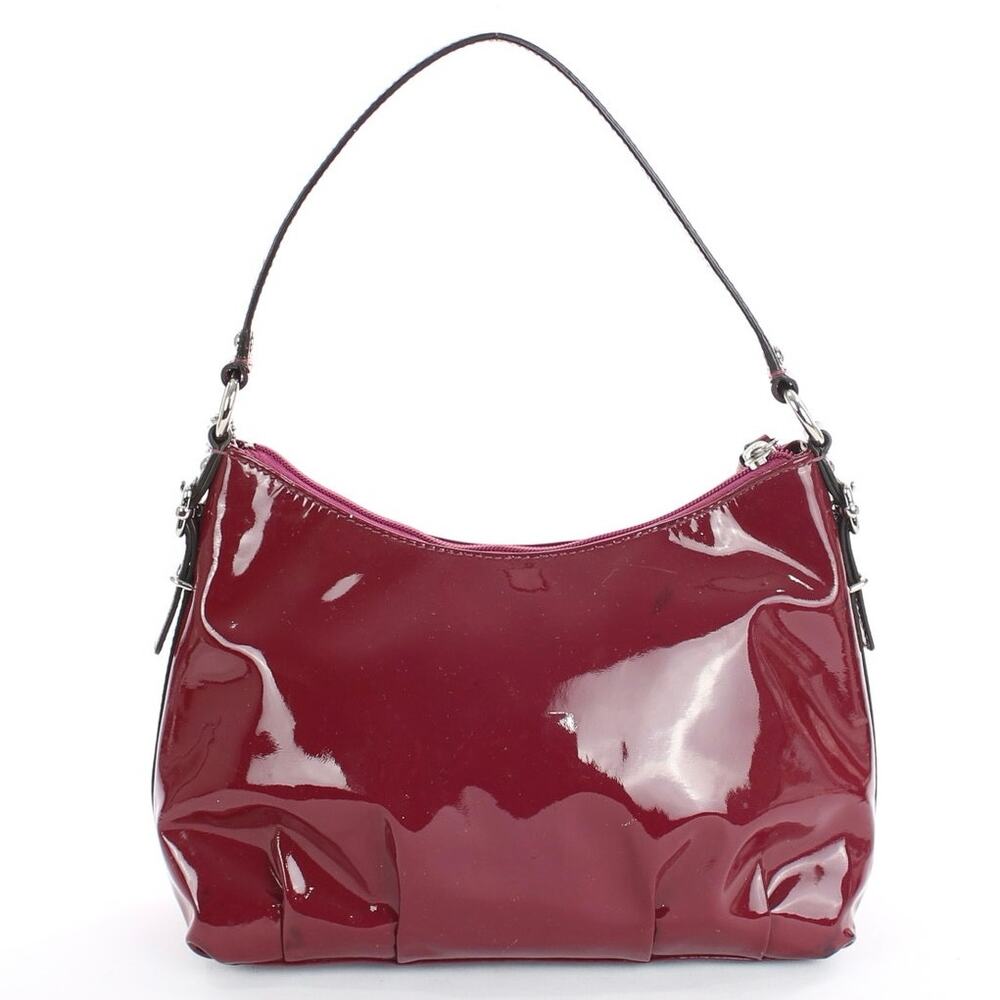 Coach Red Patent Leather Demi Shoulder Bag Madison - Picture 2 of 8